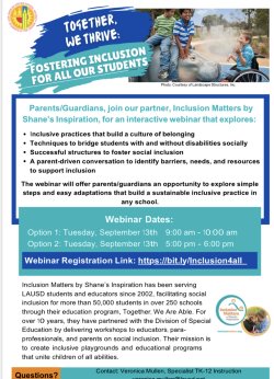 Fostering Inclusion Webinar - 9/13